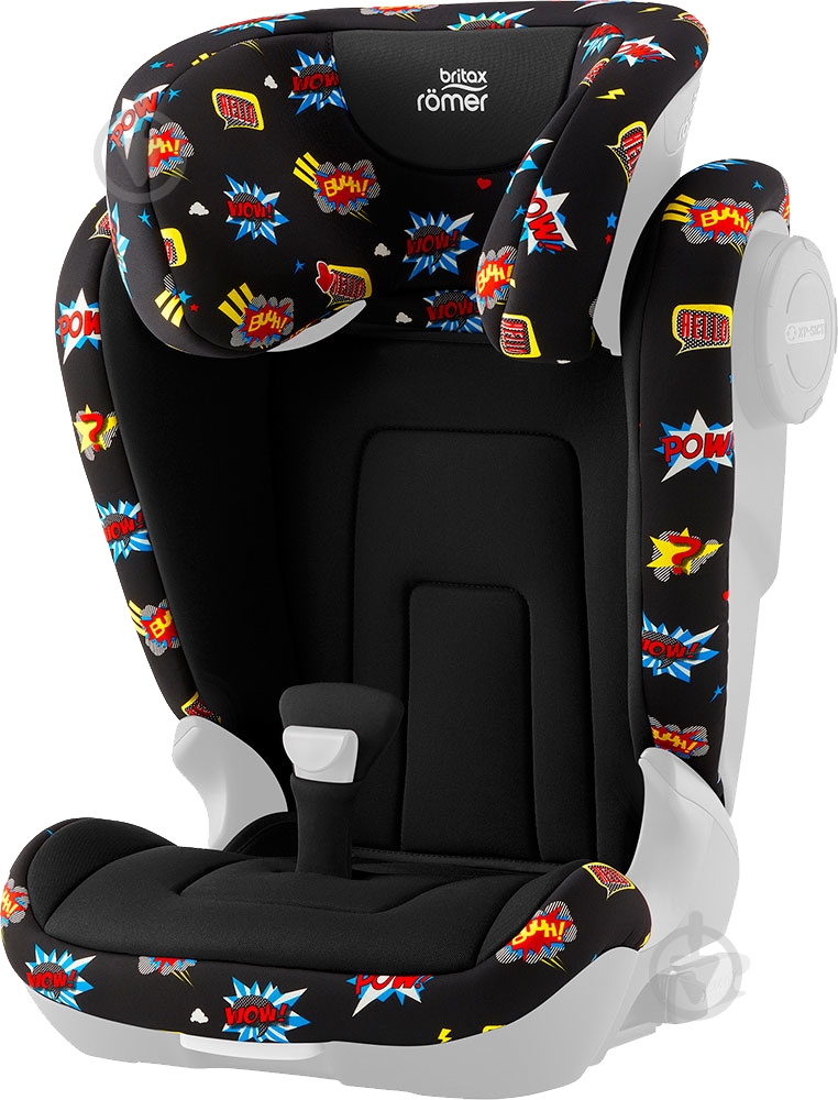 Автокресло Britax-Romer Kidfix2 S Comic Fun черный с рисунком 2000031878 - фото 6