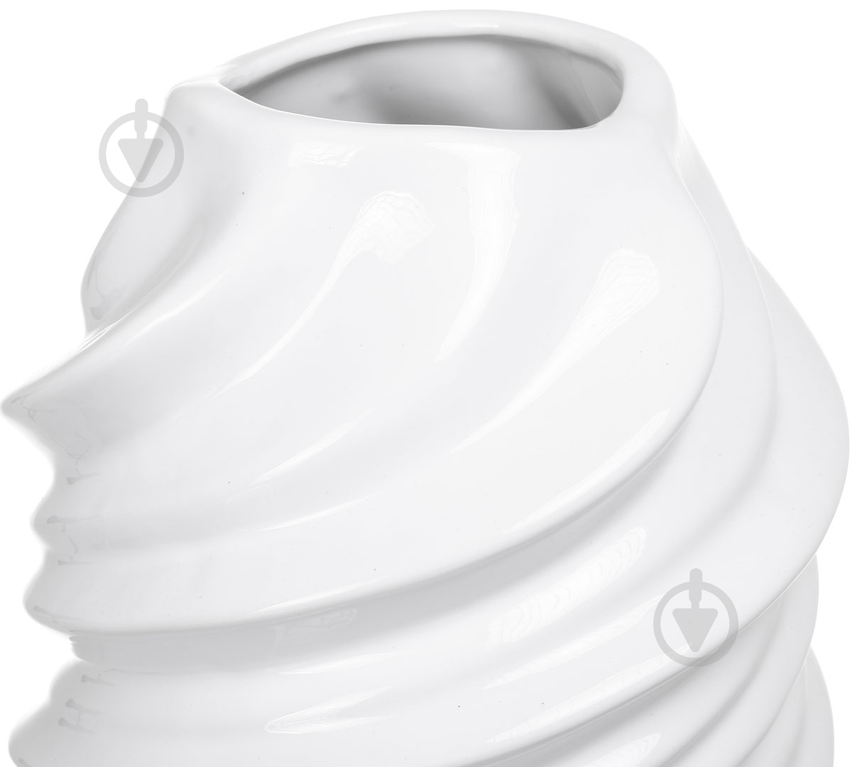 Ваза керамическая Wave 16.5х48 см 48 см белая 19992 - фото 2