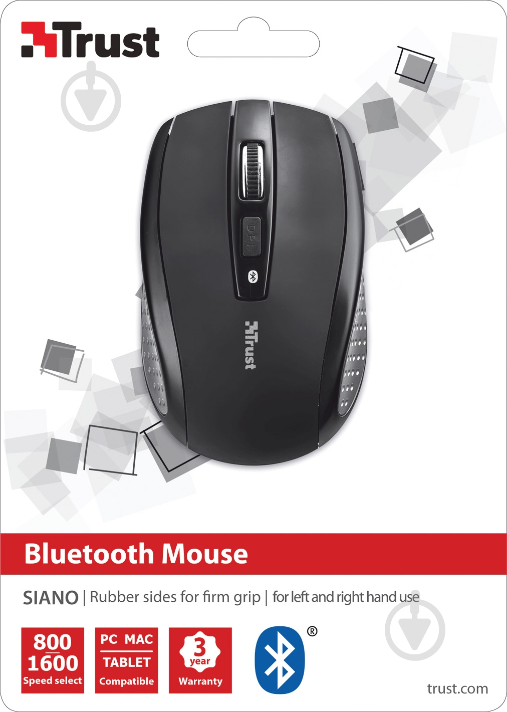 Мышь Trust Siano Bluetooth (20403) black (20403) - фото 4