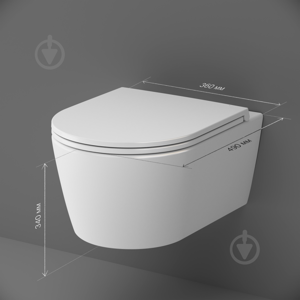 Унитаз подвесной AM.PM Func C8F1700SC FlashClean с сиденьем микролифт - фото 10 Унитаз подвесной AM.PM Func C8F1700SC FlashClean с сиденьем микролифт - фото 10