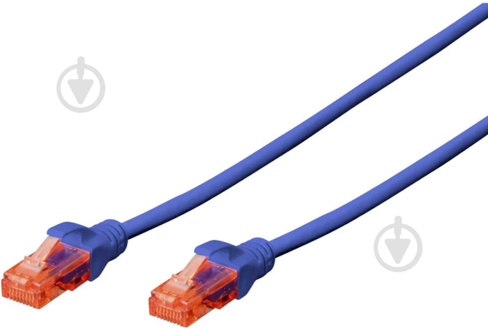Патч-корд Digitus Cat 6 UTP AWG 26/7 Cu LSZH 2 м синий - фото 1