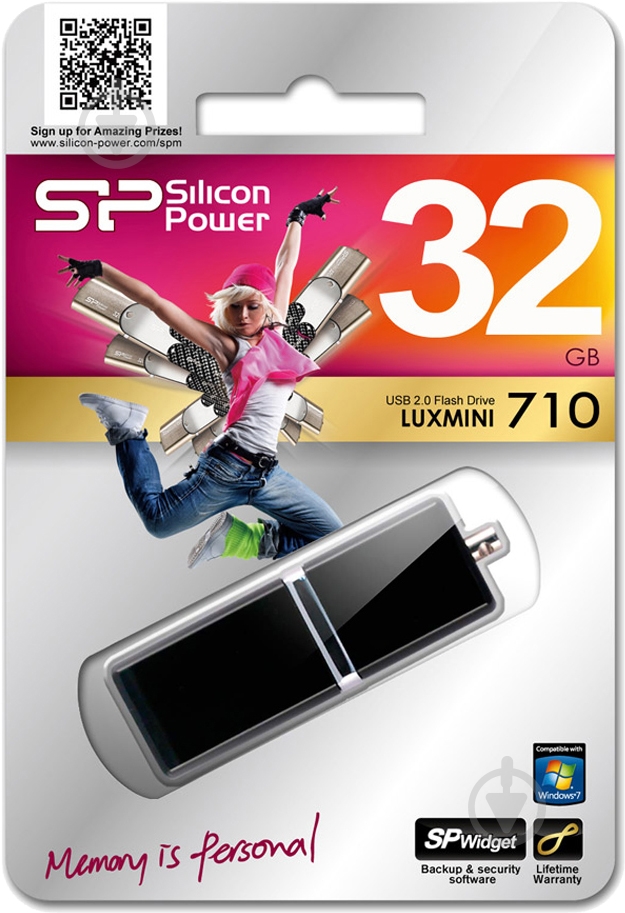 Флеш-пам'ять USB Silicon Power LUX mini 710 32 ГБ USB 2.0 black (SP032GBUF2710V1K) - фото 5