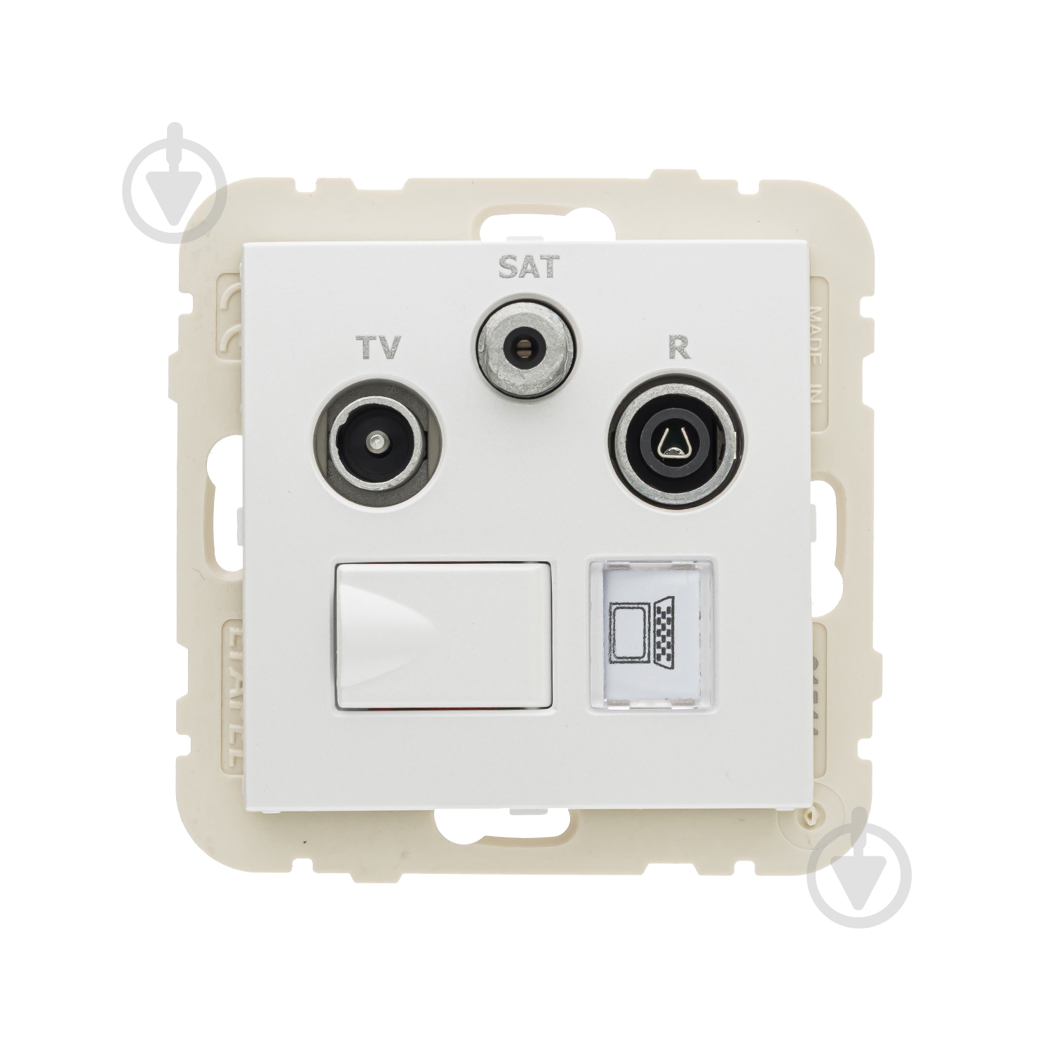 Розетка TV+R/SATкомпьютерная Efapel Logus IP20 белый 21544 TBR - фото 3