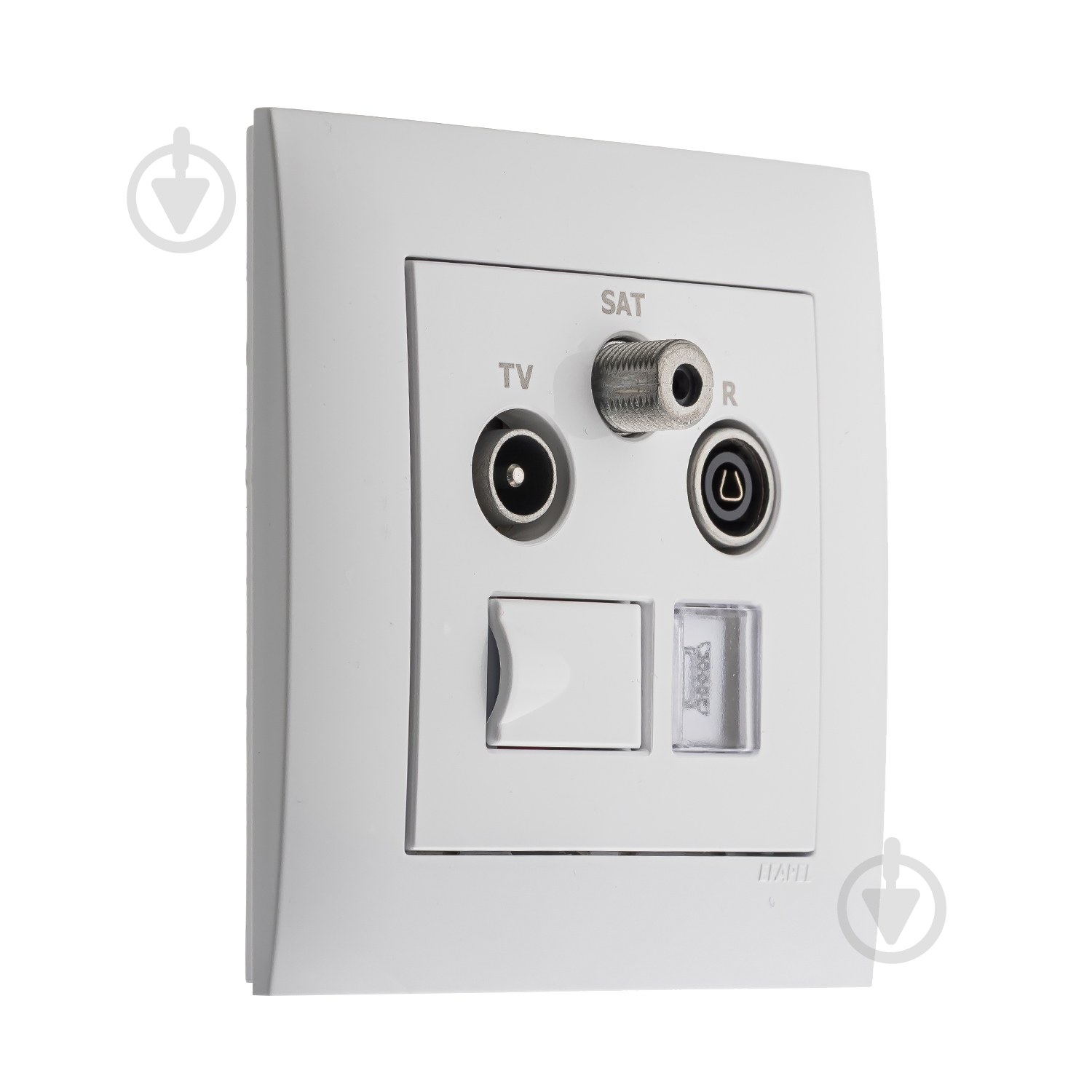 Розетка TV+R/SATкомпьютерная Efapel Logus IP20 белый 21544 TBR - фото 2