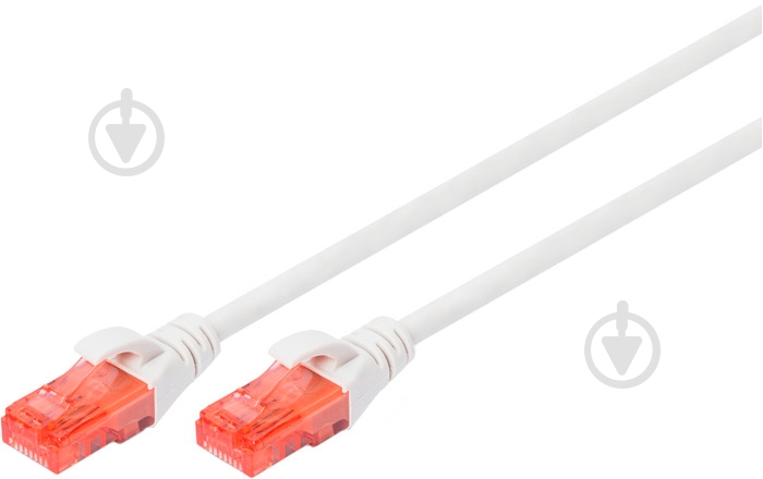Патч-корд Digitus Cat 6 UTP AWG 26/7 Cu LSZH 3 м белый - фото 1 Патч-корд Digitus Cat 6 UTP AWG 26/7 Cu LSZH 3 м белый - фото 1