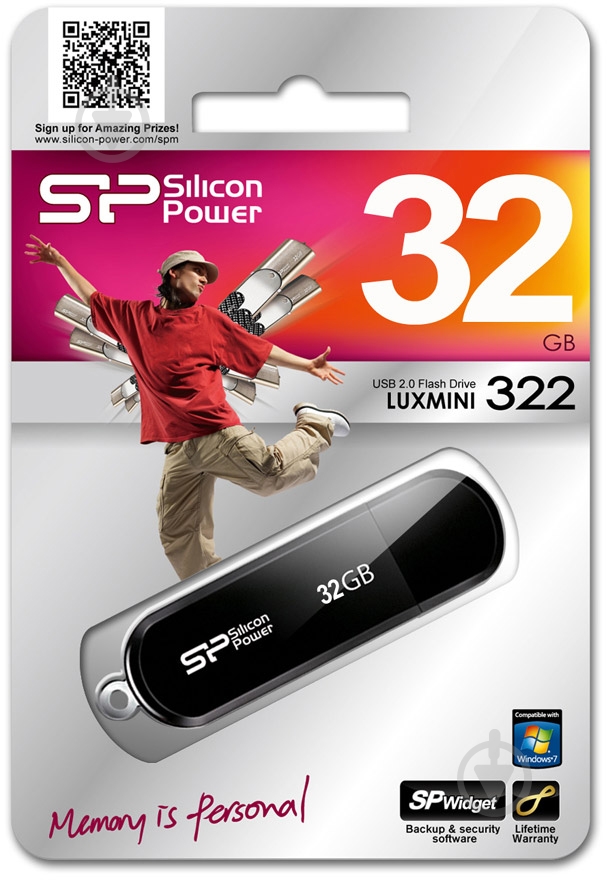 Флеш-память USB Silicon Power LUX mini 322 32 ГБ USB 2.0 black (SP032GBUF2322V1K) - фото 4