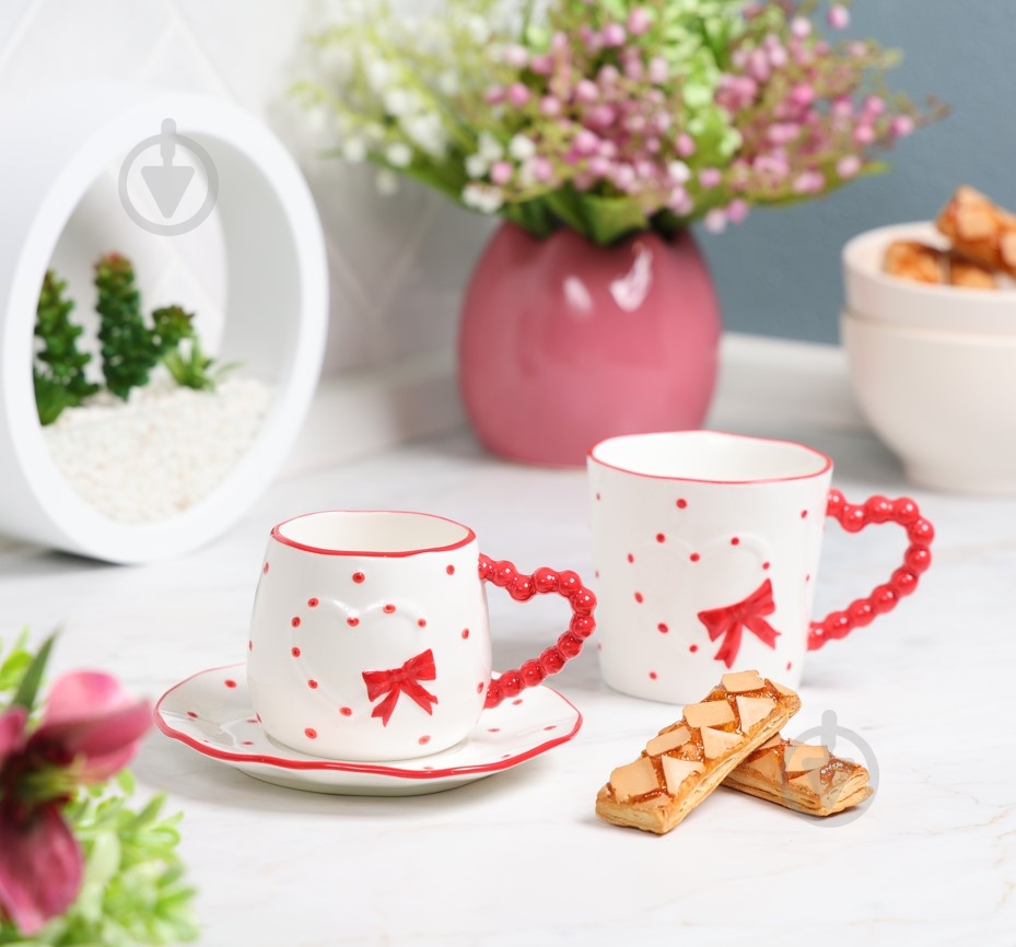 Чашка Fiora Blushing Hearts 350 мл - фото 3 Чашка Fiora Blushing Hearts 350 мл - фото 3