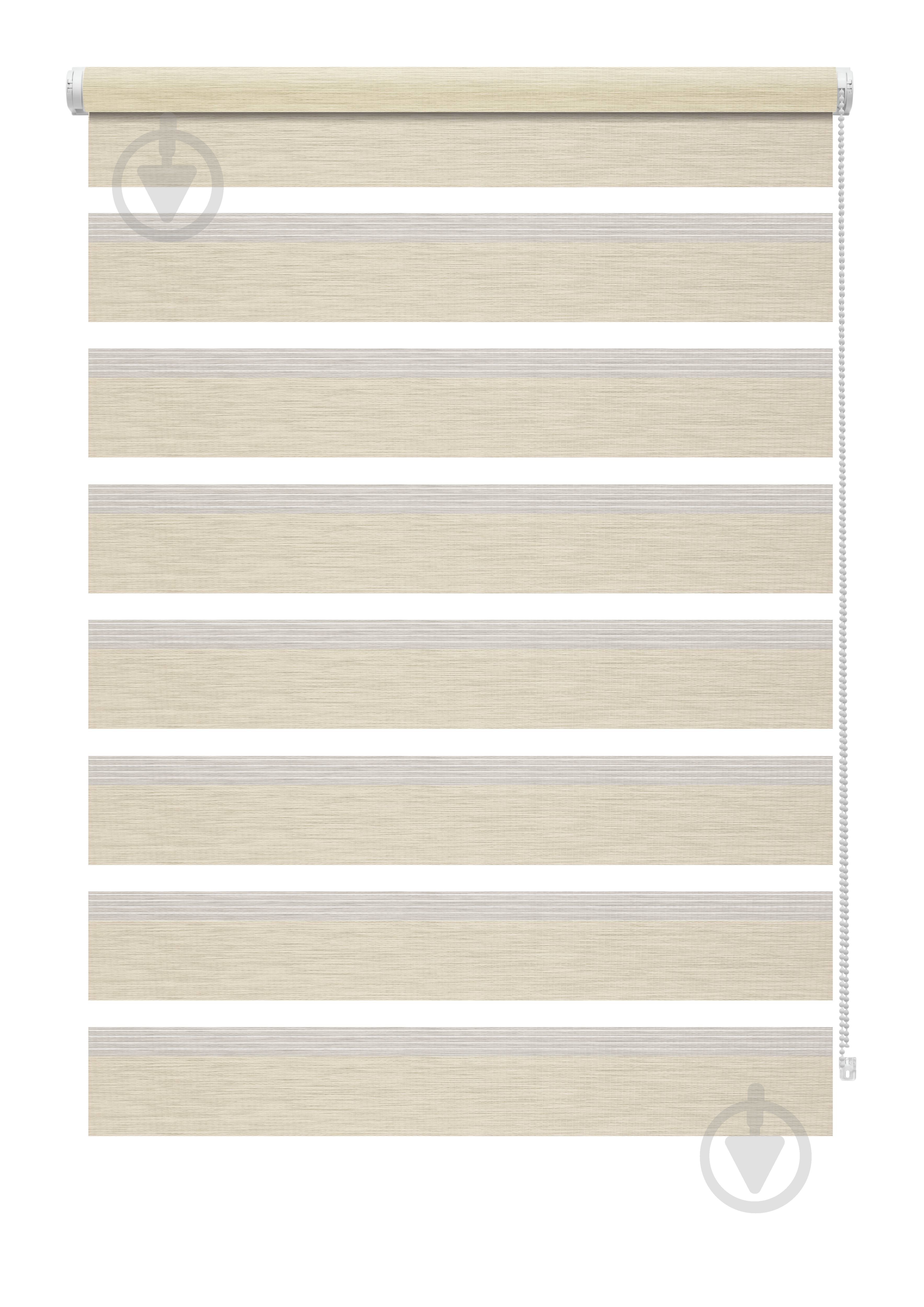 Ролета день-ночь Gardinia Мини Зебра 50x150 см кремовая - фото 1 Ролета день-ночь Gardinia Мини Зебра 50x150 см кремовая - фото 1