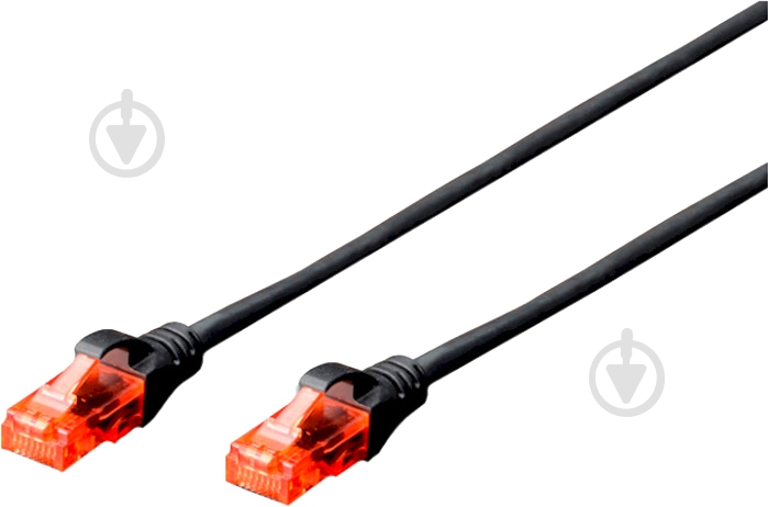 Патч-корд Digitus Cat 6 UTP AWG 26/7 Cu LSZH 3 м черный - фото 1 Патч-корд Digitus Cat 6 UTP AWG 26/7 Cu LSZH 3 м черный - фото 1
