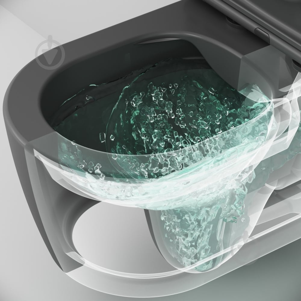 Унитаз подвесной AM.PM Func C8F1700MBSC FlashClean с сиденьем микролифт матовый - фото 8 Унитаз подвесной AM.PM Func C8F1700MBSC FlashClean с сиденьем микролифт матовый - фото 8