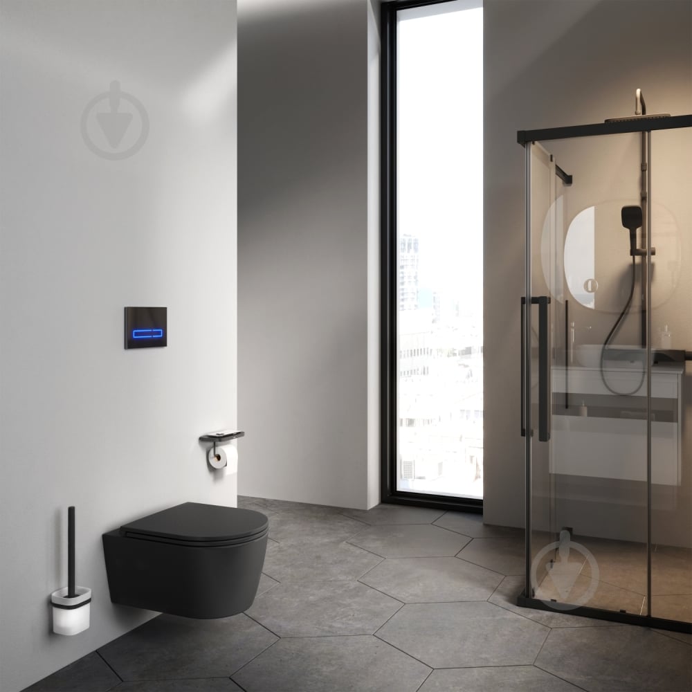 Унитаз подвесной AM.PM Func C8F1700MBSC FlashClean с сиденьем микролифт матовый - фото 5 Унитаз подвесной AM.PM Func C8F1700MBSC FlashClean с сиденьем микролифт матовый - фото 5