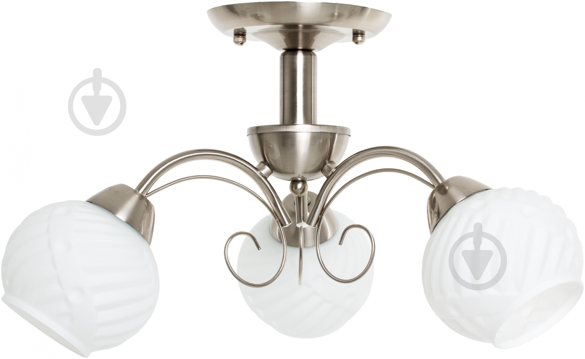 Люстра стельова Accento lighting MADRID 3xE27 нікель/сатин ALDW-MX12840-3 - фото 1