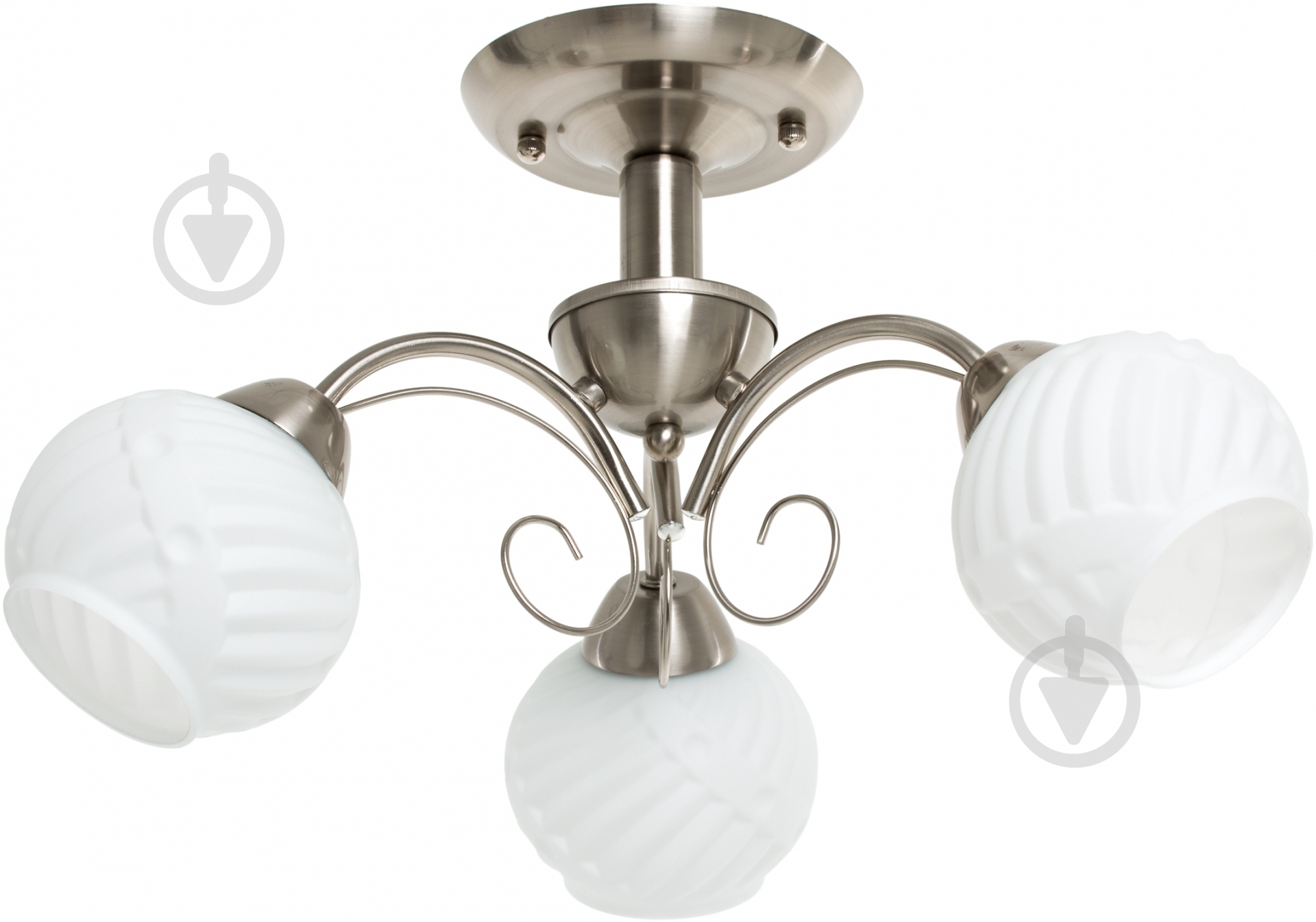 Люстра стельова Accento lighting MADRID 3xE27 нікель/сатин ALDW-MX12840-3 - фото 2