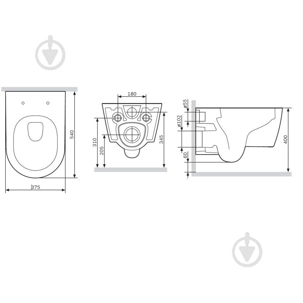 Унитаз подвесной AM.PM Func C8F1701SC FlashClean с сиденьем микролифт - фото 11