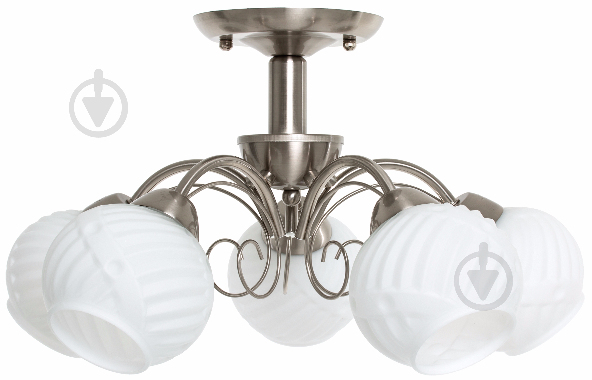 Люстра потолочная Accento lighting MADRID 5xE27 никель/сатин ALDW-MX12840-5 - фото 2 Люстра потолочная Accento lighting MADRID 5xE27 никель/сатин ALDW-MX12840-5 - фото 2
