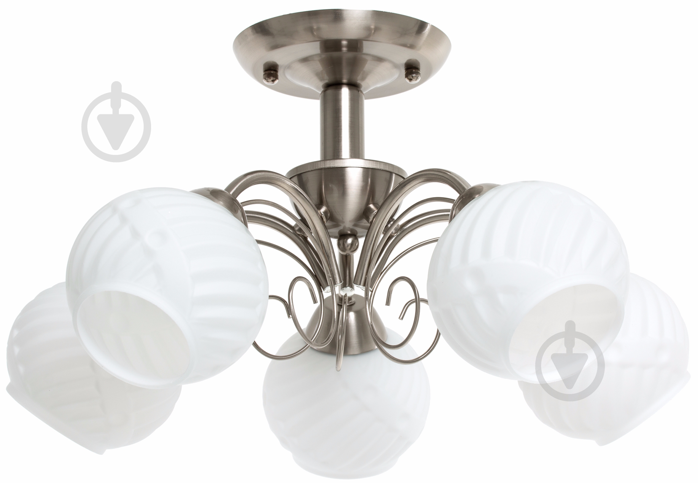 Люстра потолочная Accento lighting MADRID 5xE27 никель/сатин ALDW-MX12840-5 - фото 1 Люстра потолочная Accento lighting MADRID 5xE27 никель/сатин ALDW-MX12840-5 - фото 1