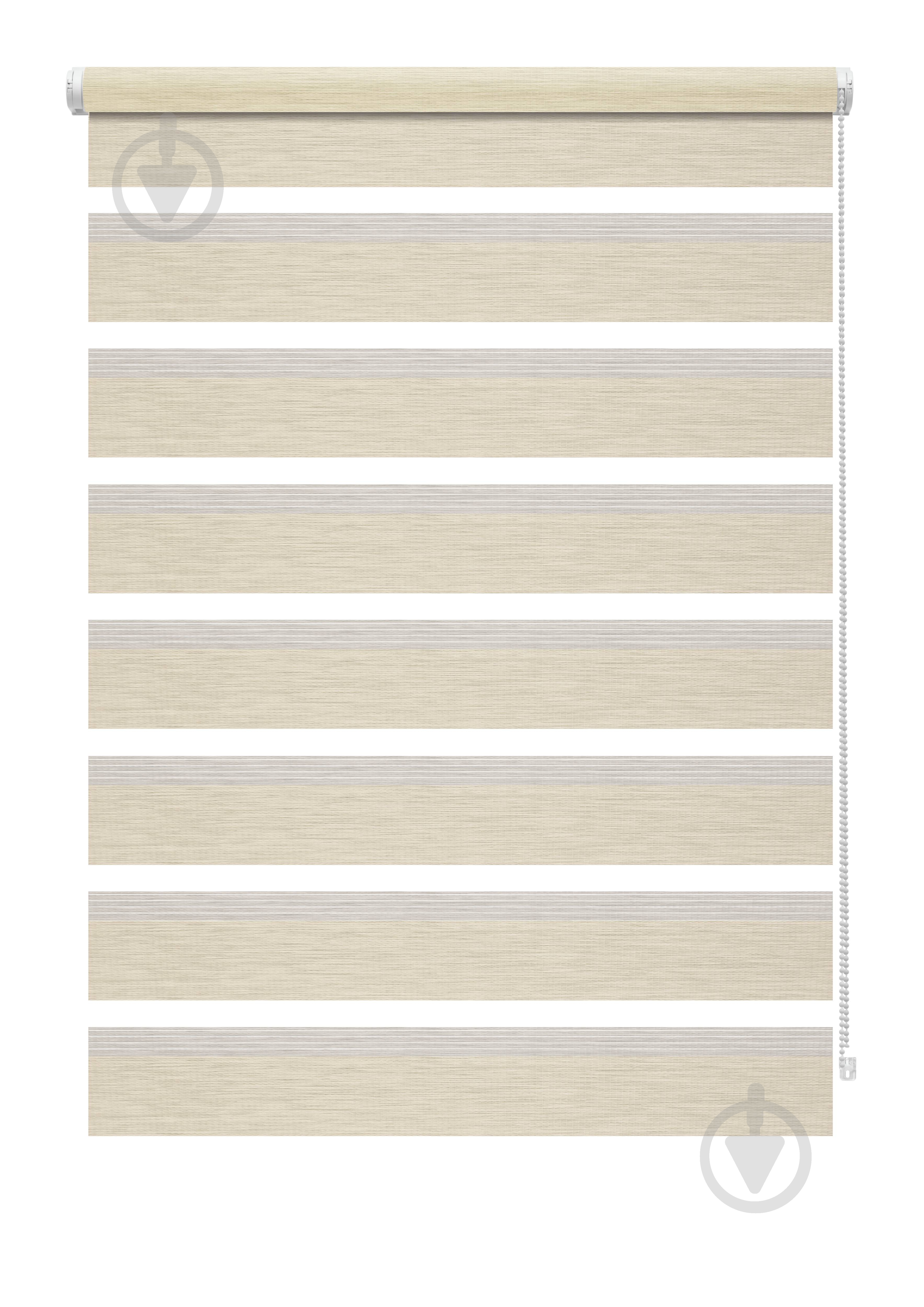 Ролета день-ночь Gardinia Мини Зебра 72,5x150 см кремовая - фото 1