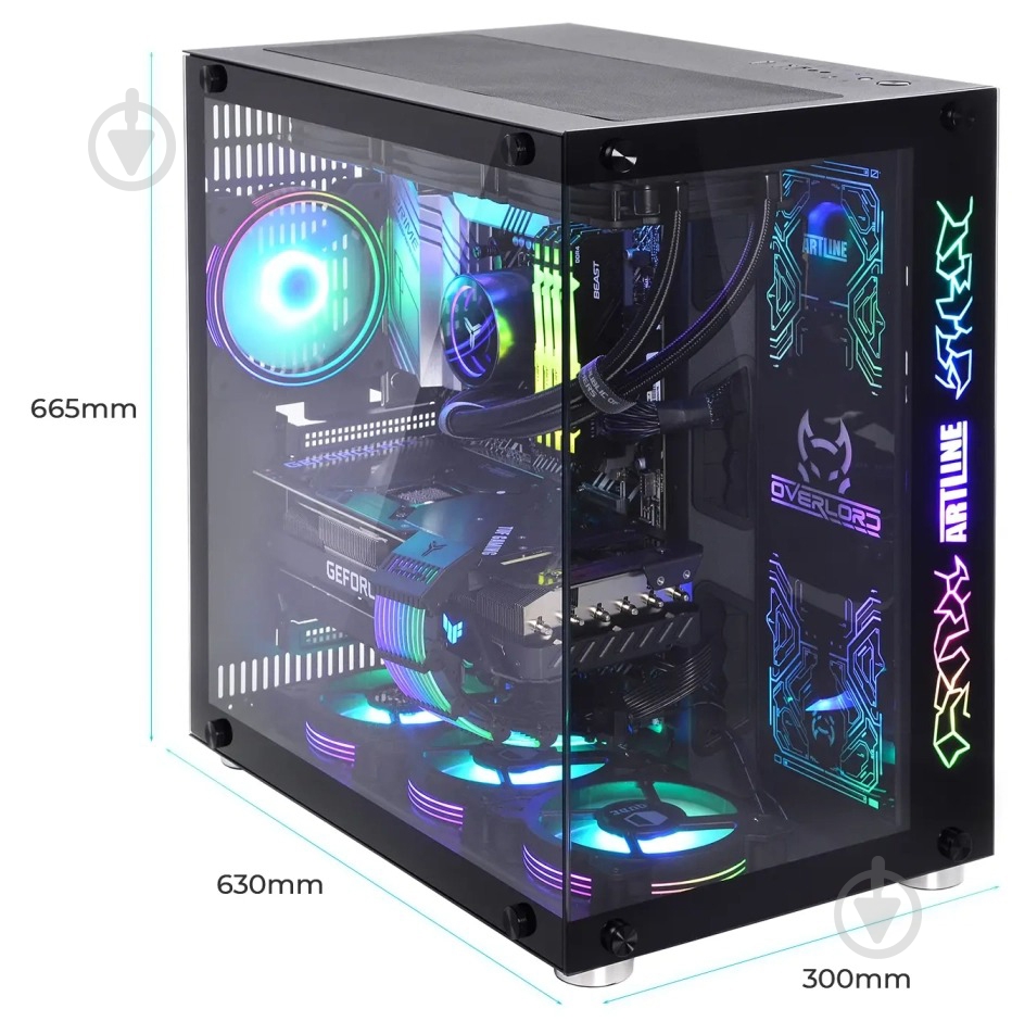 Компьютер Artline Overlord X93 (X93v65) black - фото 6
