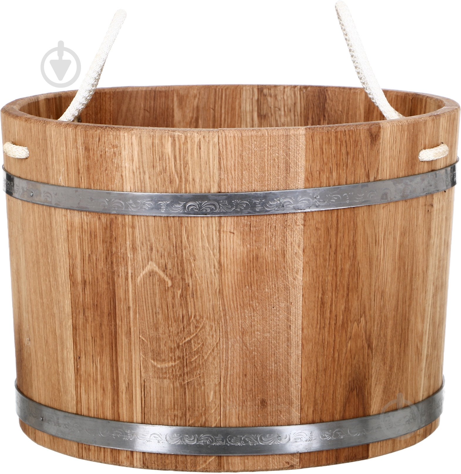 Шайка Бонпос дуб/веревка 35 л - фото 1