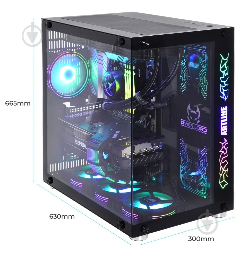 Компьютер Artline Overlord X93 (X93v67) black - фото 6