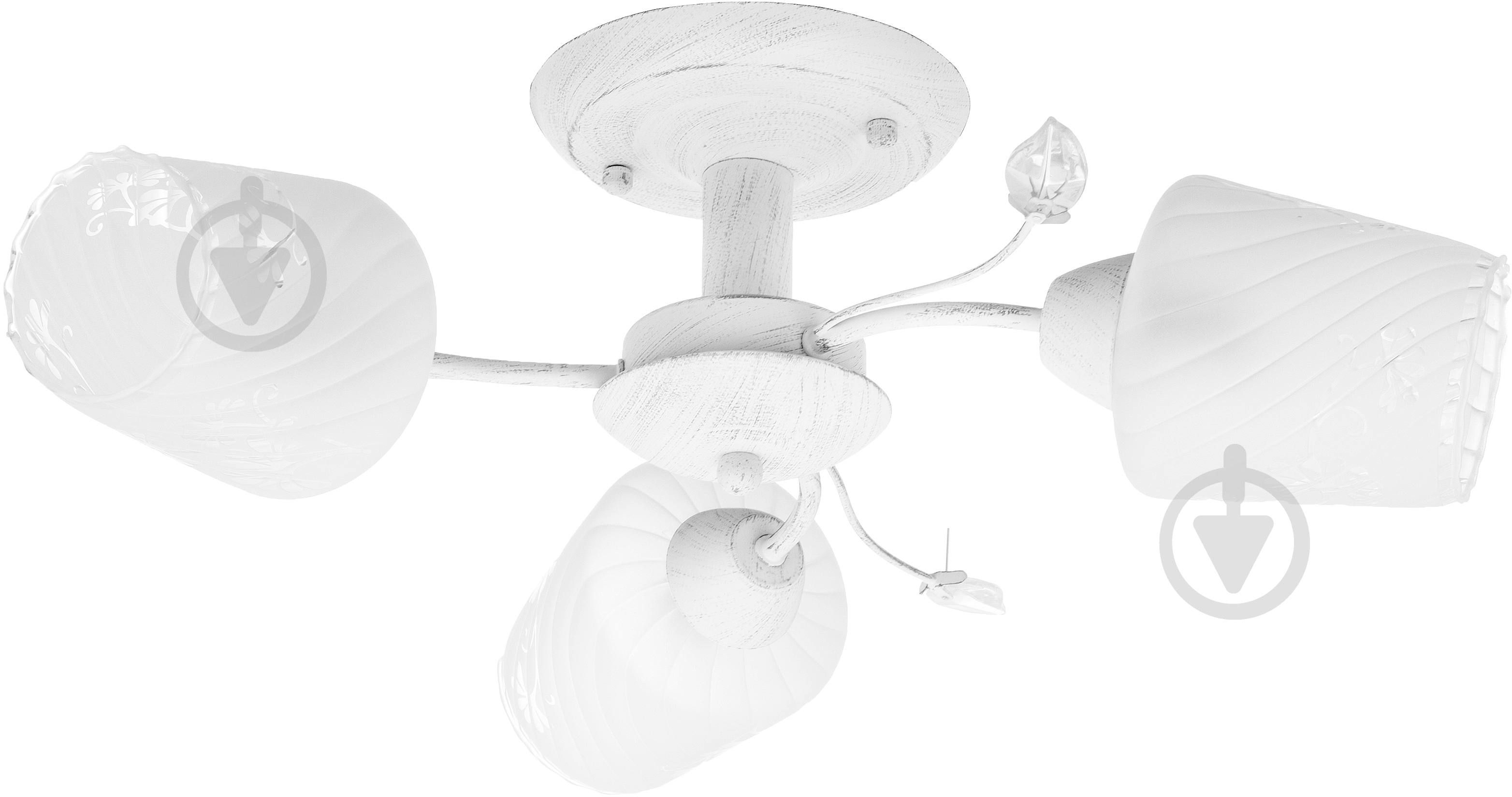 Люстра стельова Accento lighting CORUNA ALDW-MX12864-3 3xE14 білий - фото 1