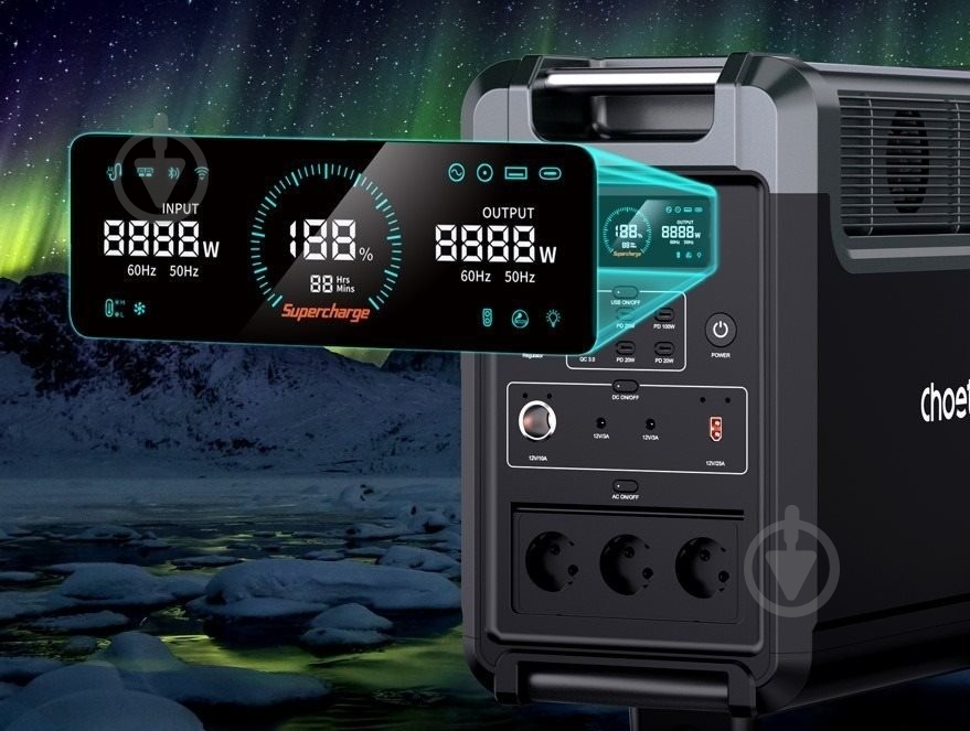 Зарядная станция Choetech 3600W Bidirecti (BS009) - фото 14 Зарядная станция Choetech 3600W Bidirecti (BS009) - фото 14