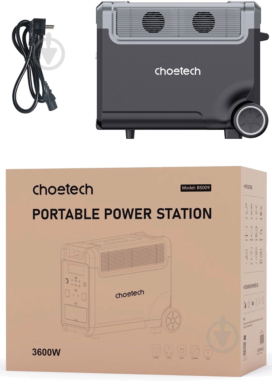 Зарядная станция Choetech 3600W Bidirecti (BS009) - фото 8 Зарядная станция Choetech 3600W Bidirecti (BS009) - фото 8