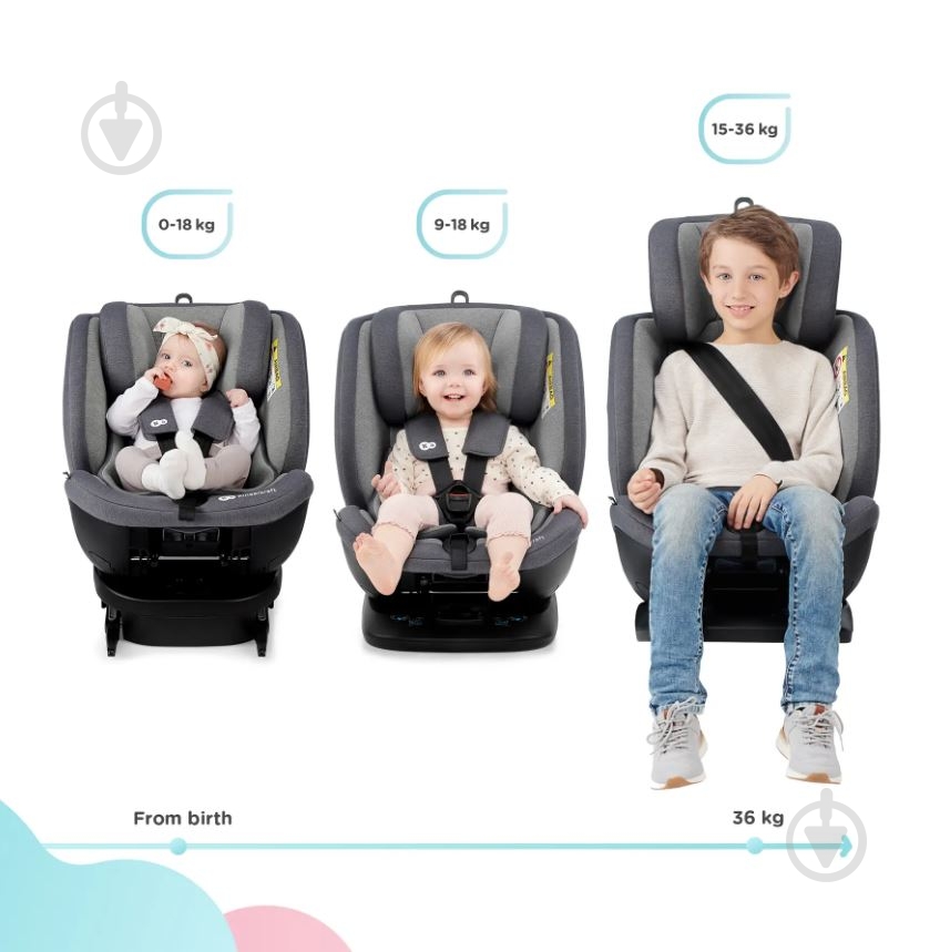 Автокресло Kinderkraft Xpedition Grey серый - фото 33 Автокресло Kinderkraft Xpedition Grey серый - фото 33