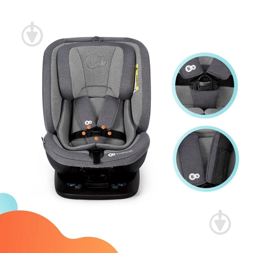 Автокресло Kinderkraft Xpedition Grey серый - фото 41 Автокресло Kinderkraft Xpedition Grey серый - фото 41