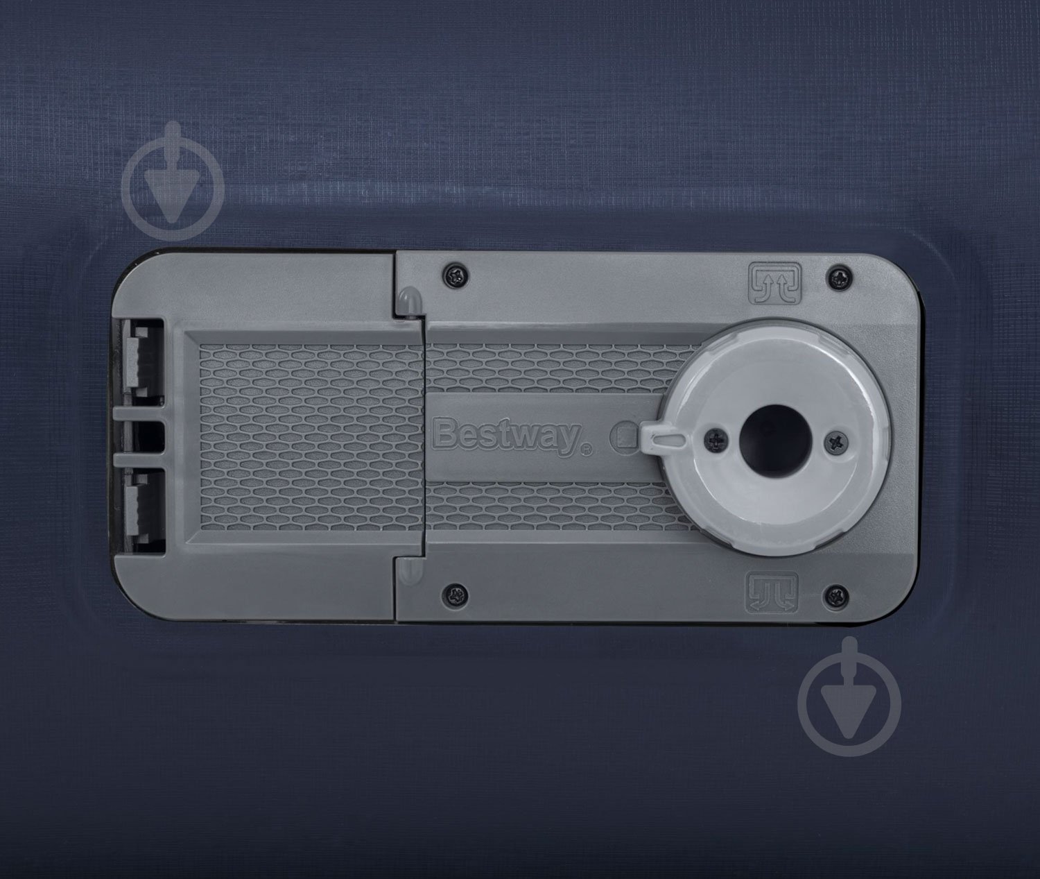 Матрас надувной Bestway 203х152 см синий с серым - фото 2