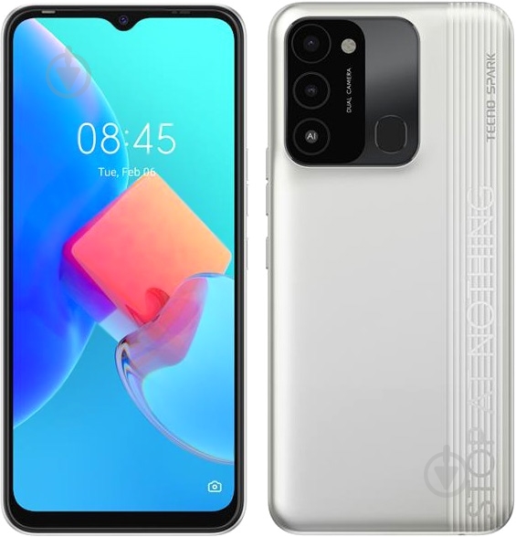 Смартфон Tecno Spark 8С NFC 4/64GB diamond grey (4895180777981) - фото 1 Смартфон Tecno Spark 8С NFC 4/64GB diamond grey (4895180777981) - фото 1