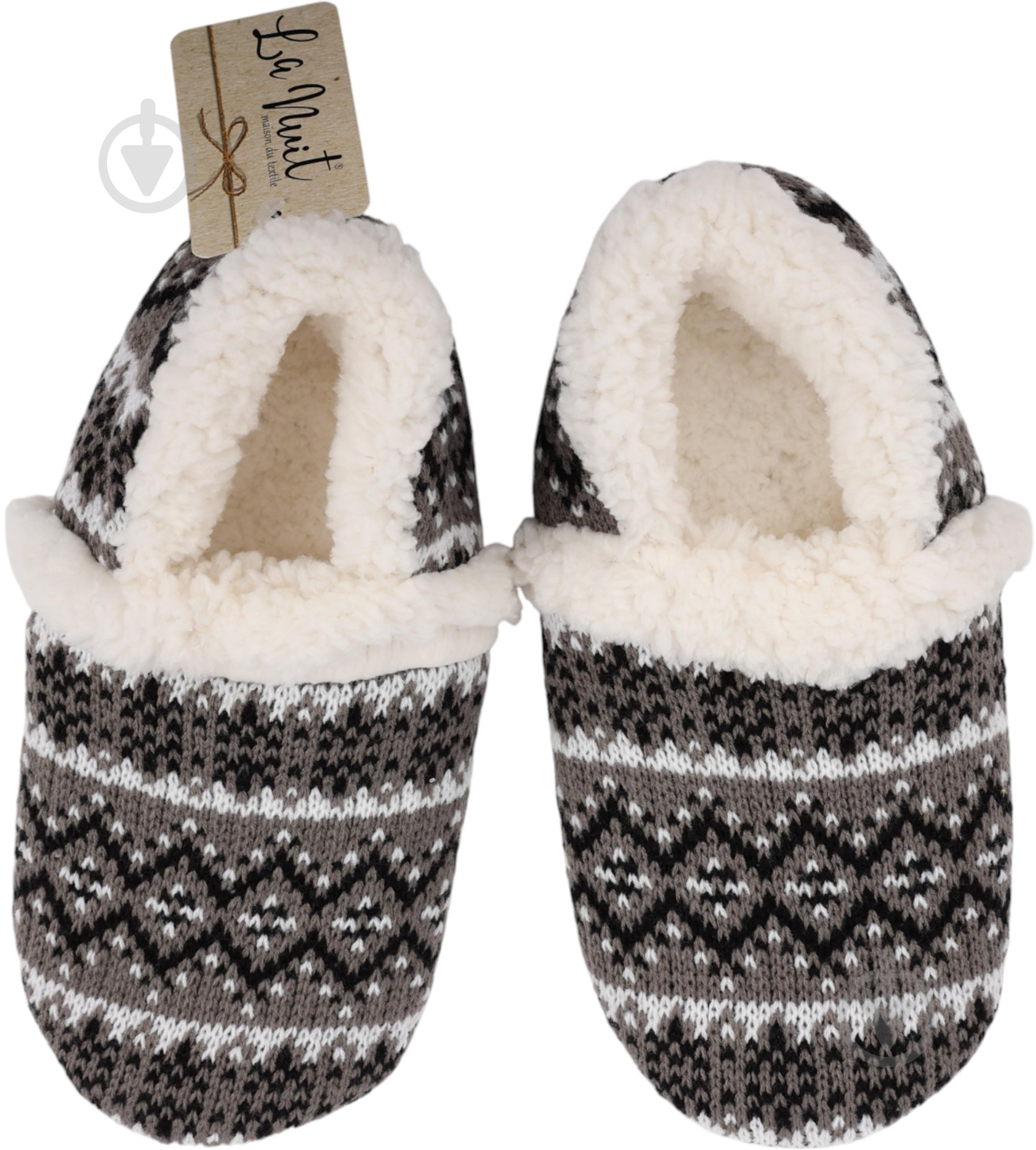 Обувь домашняя La Nuit Basic Крисс р.43/44 светло-серый - фото 1