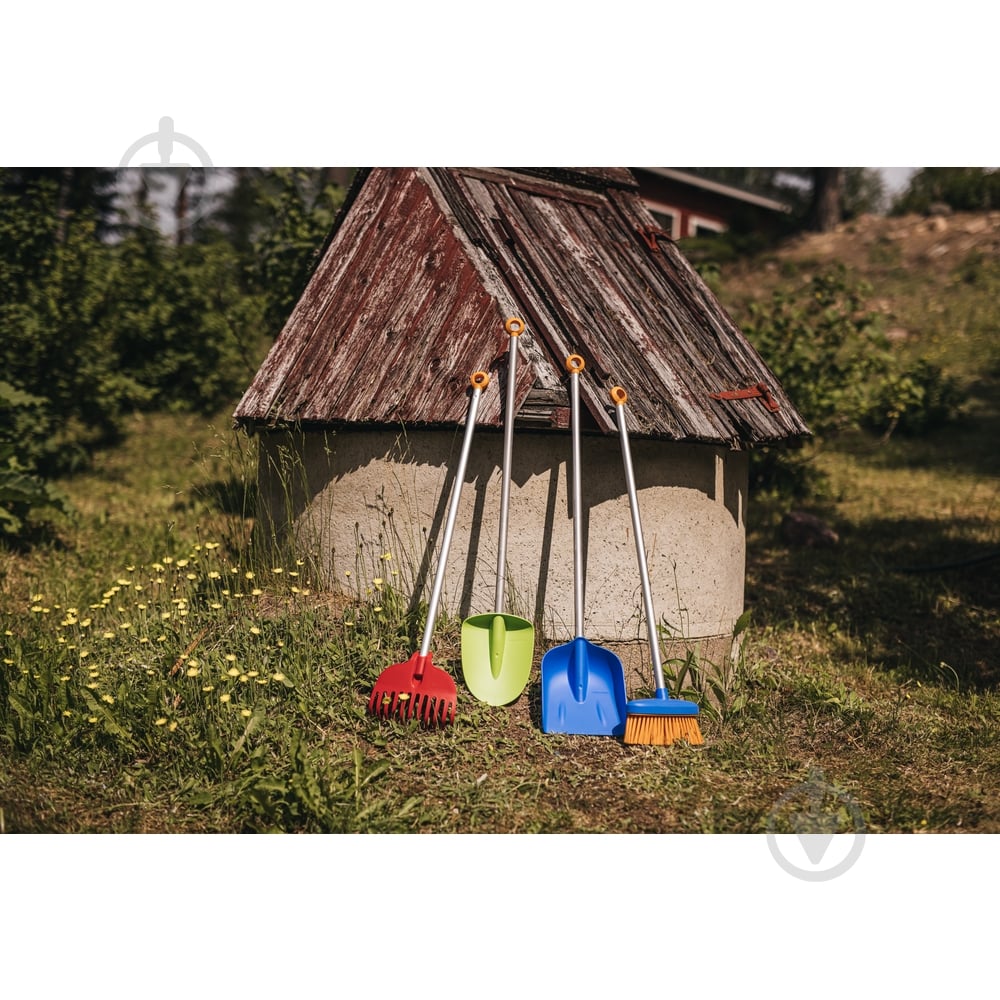 Лопата Fiskars дитяча совкова MyFirst 1001421 - фото 10