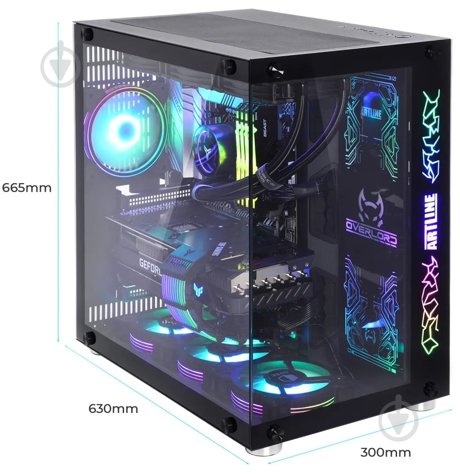 Компьютер Artline Overlord X93 (X93v74Win) black - фото 7