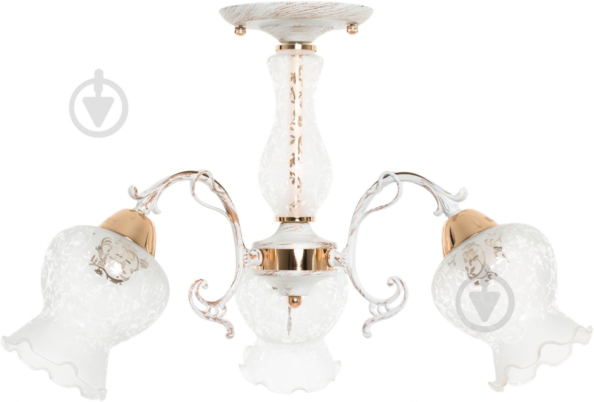 Люстра потолочная Accento lighting MILANO 3xE27 белый ALHu-HKC83401/3 - фото 2