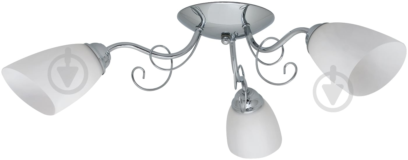 Люстра потолочная Accento lighting Afina 3xE27 белый/хром ALSQ-MD37667/3 - фото 1