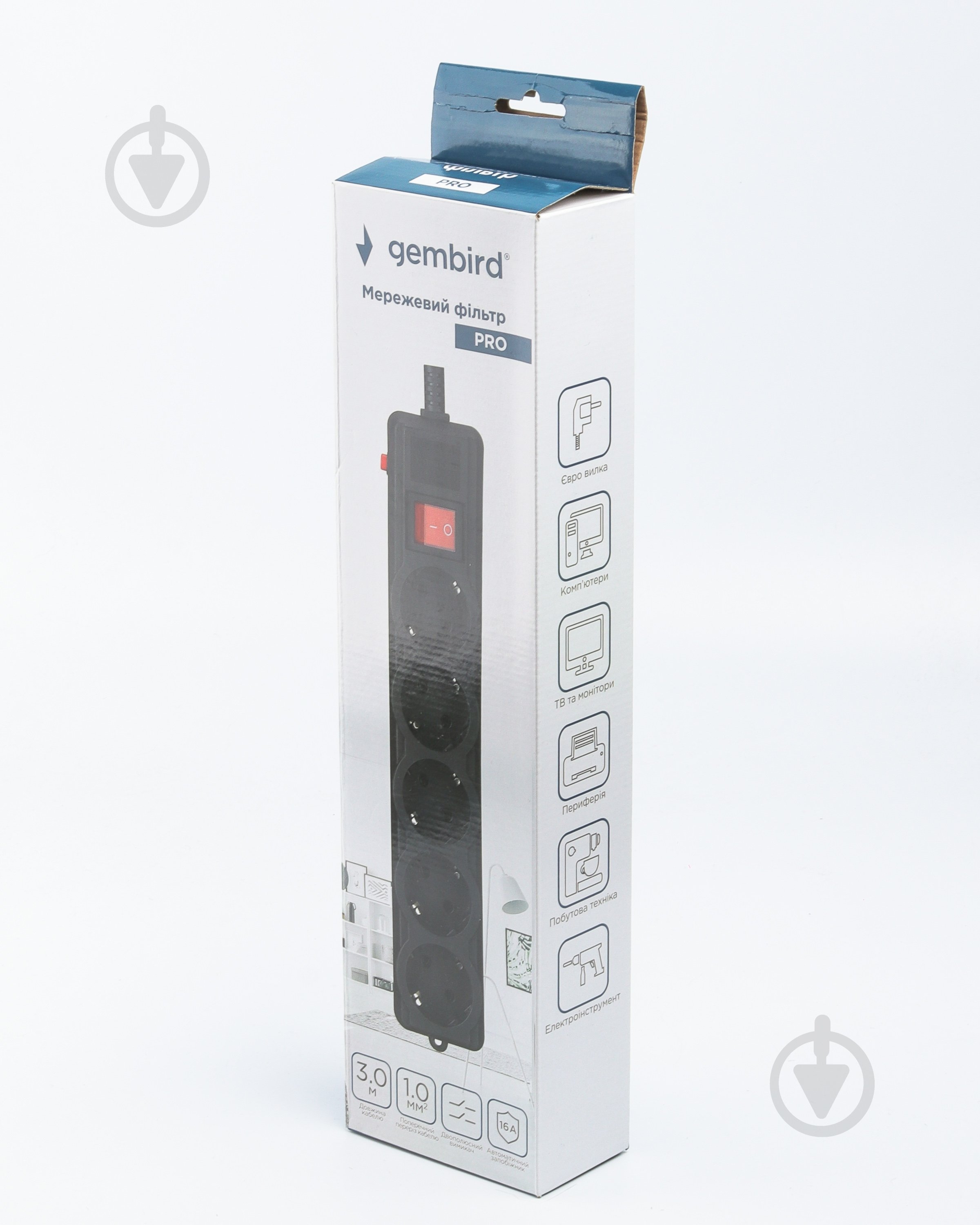 Сетевой фильтр с заземлением 5 гн. 3 м SPG5-G-10B-PRO - фото 4