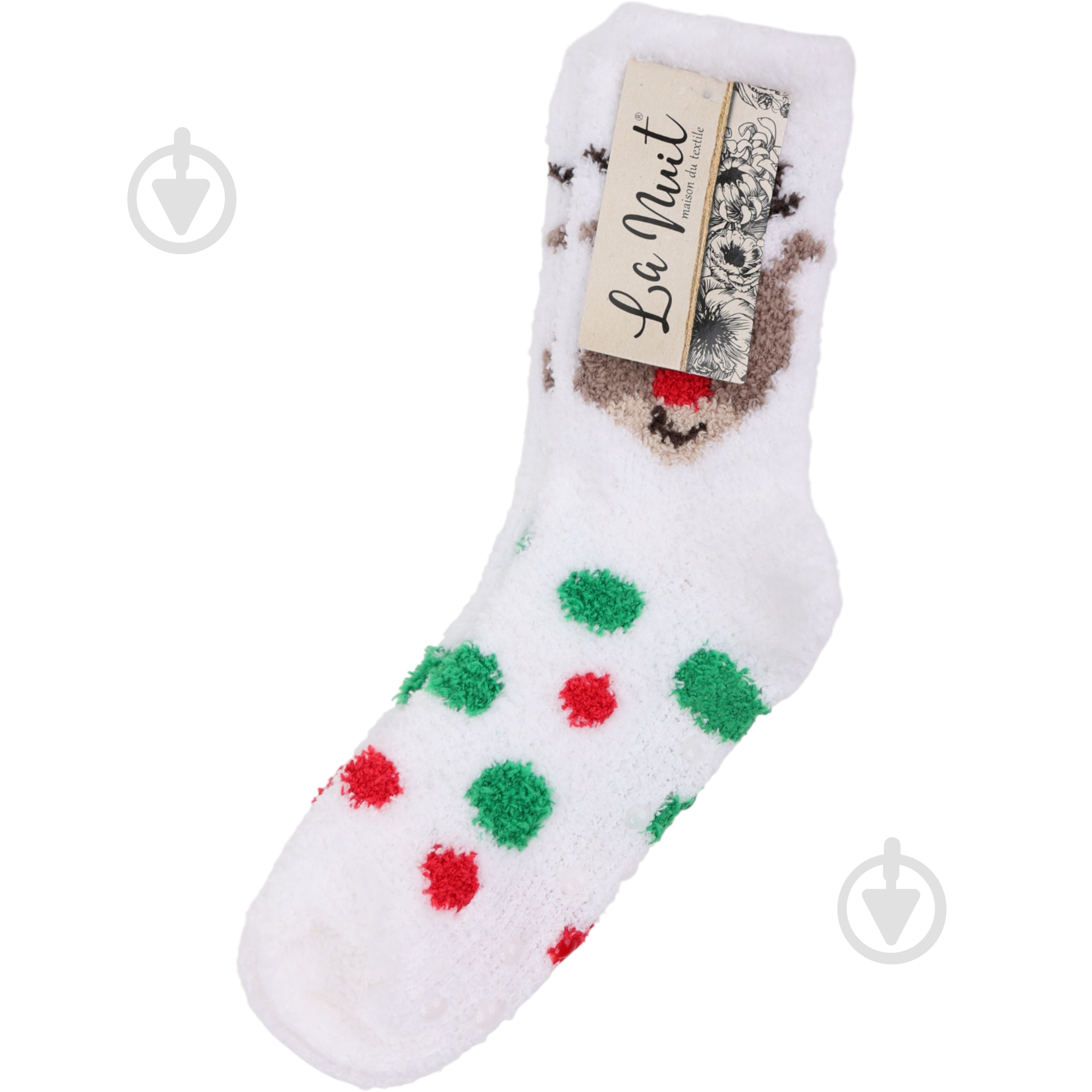 Носки женские La Nuit Home Олень р.one size белый 1 шт. - фото 2 Носки женские La Nuit Home Олень р.one size белый 1 шт. - фото 2