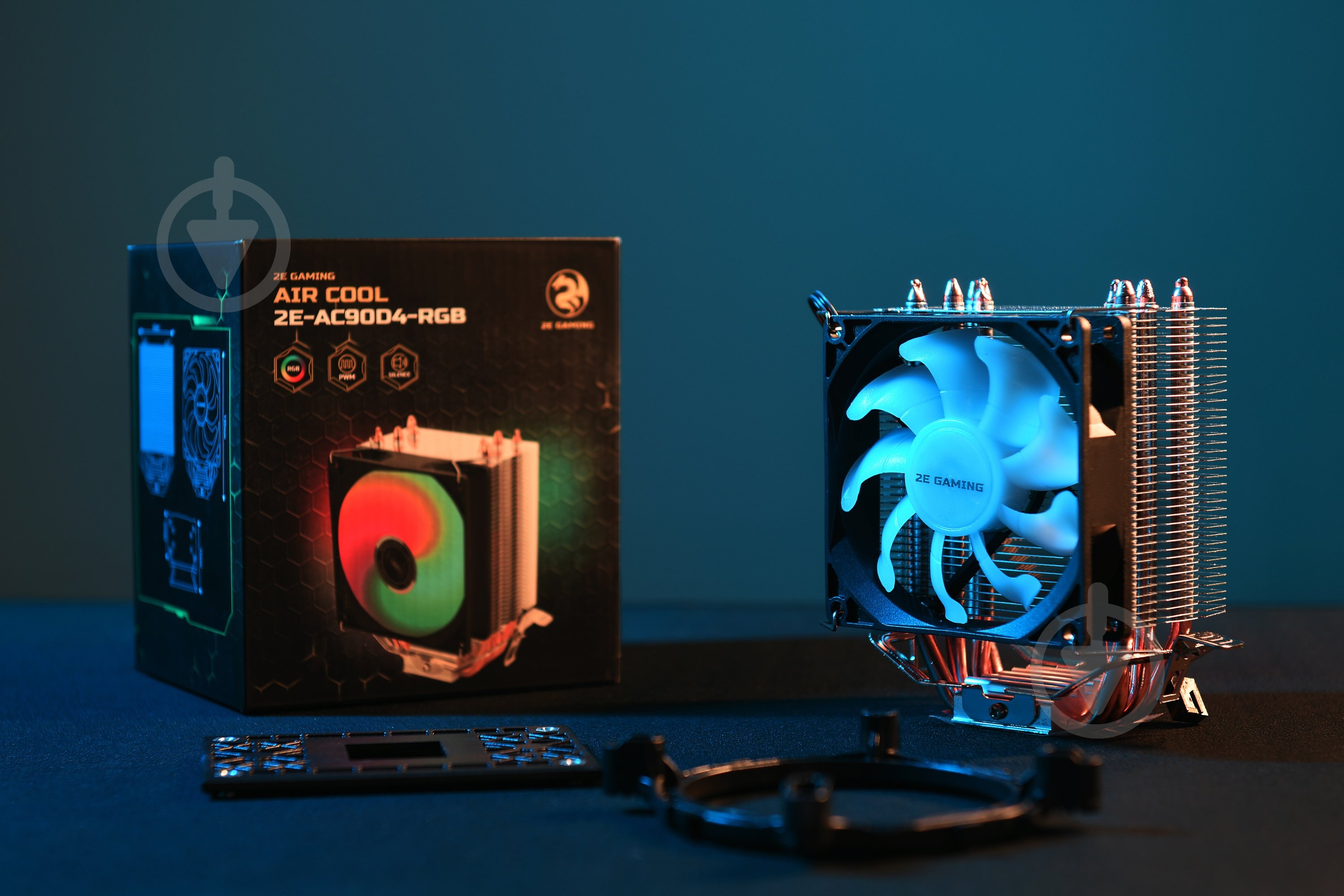 Процесорний кулер 2E Gaming AIR COOL (AC90D4-RGB) RGB - фото 7