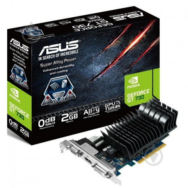 Видеокарта Asus EVO 2GB GDDR3 64bit (GT730-SL-2GD3-BRK-EVO) - фото 5