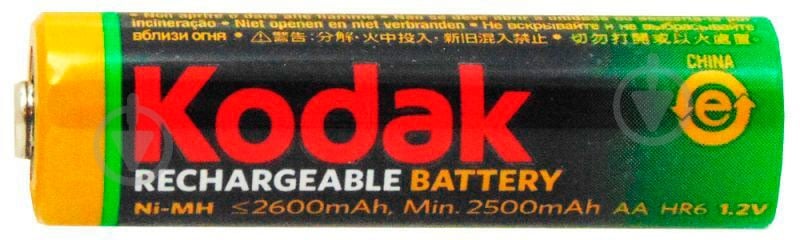 Акумулятор Kodak AA (пальчикові) 2 шт. (HR6 Ni-MH 2600mAh 1x2) - фото 4 Акумулятор Kodak AA (пальчикові) 2 шт. (HR6 Ni-MH 2600mAh 1x2) - фото 4