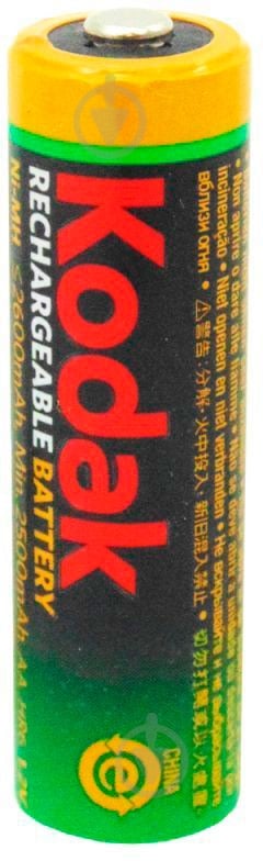 Акумулятор Kodak AA (пальчикові) 2 шт. (HR6 Ni-MH 2600mAh 1x2) - фото 2 Акумулятор Kodak AA (пальчикові) 2 шт. (HR6 Ni-MH 2600mAh 1x2) - фото 2