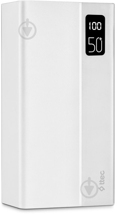 Повербанк Ttec ReCharger Mega LCD 50000 mAh white (2BB197B) - фото 3 Повербанк Ttec ReCharger Mega LCD 50000 mAh white (2BB197B) - фото 3