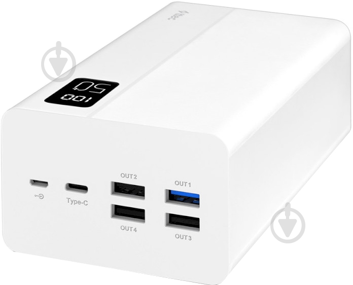 Повербанк Ttec ReCharger Mega LCD 50000 mAh white (2BB197B) - фото 1 Повербанк Ttec ReCharger Mega LCD 50000 mAh white (2BB197B) - фото 1