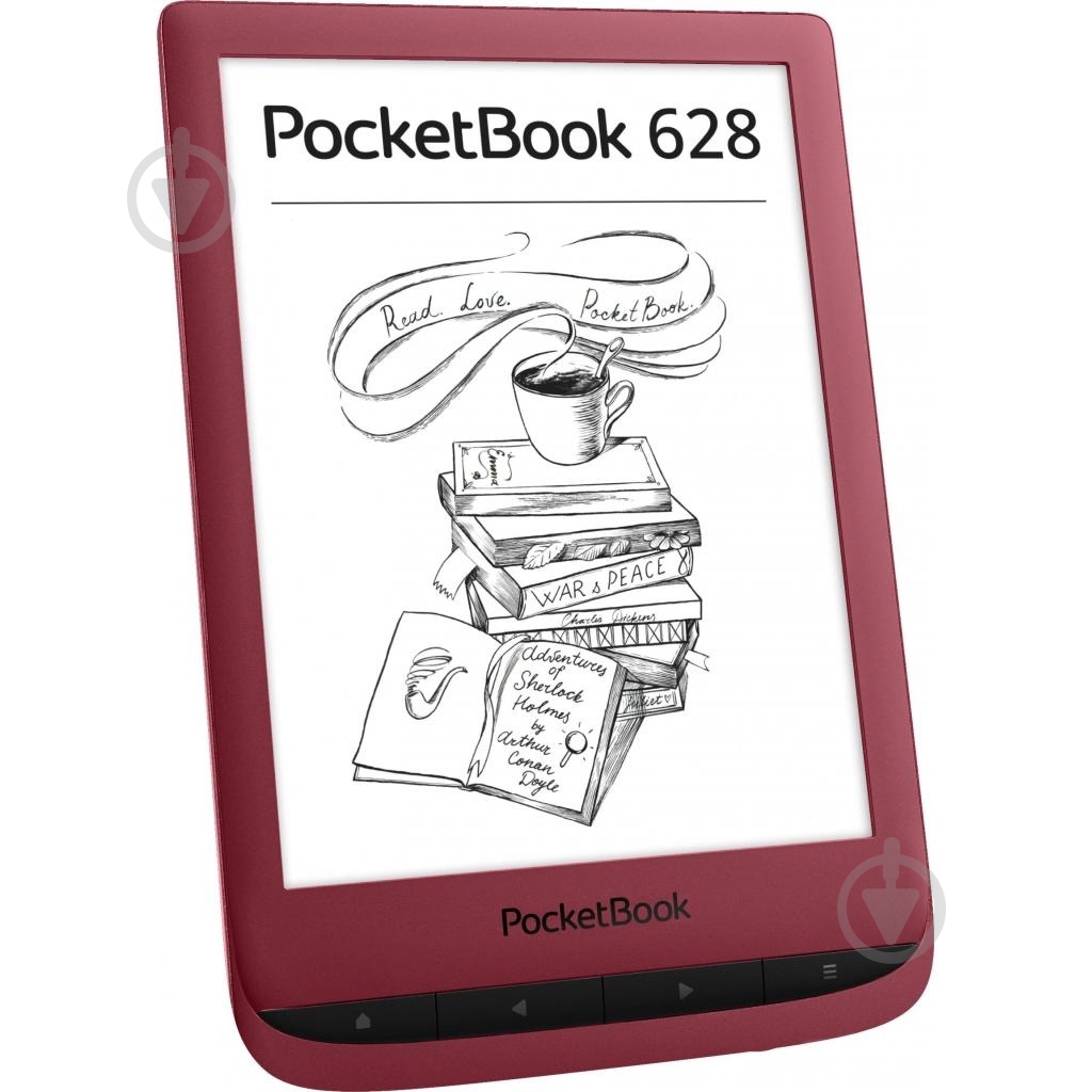 Электронная книга PocketBook 628 Touch Lux 5 ruby red (PB628-R-WW) - фото 3 Электронная книга PocketBook 628 Touch Lux 5 ruby red (PB628-R-WW) - фото 3
