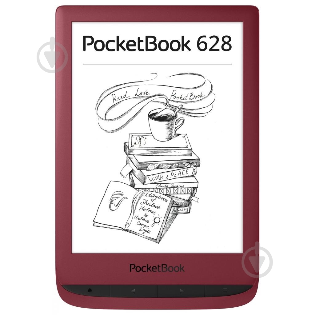 Электронная книга PocketBook 628 Touch Lux 5 ruby red (PB628-R-WW) - фото 1 Электронная книга PocketBook 628 Touch Lux 5 ruby red (PB628-R-WW) - фото 1