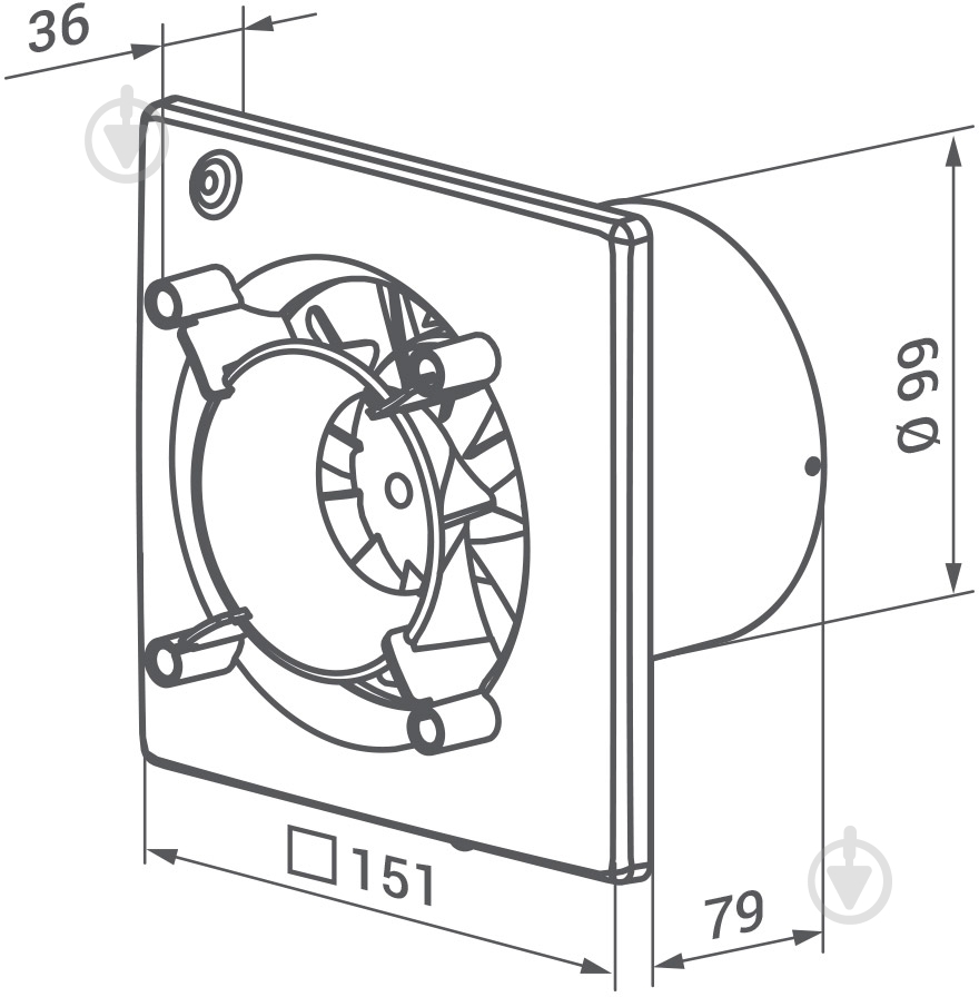 Вытяжной вентилятор Вентс 100 Ейс Т - фото 3 Вытяжной вентилятор Вентс 100 Ейс Т - фото 3