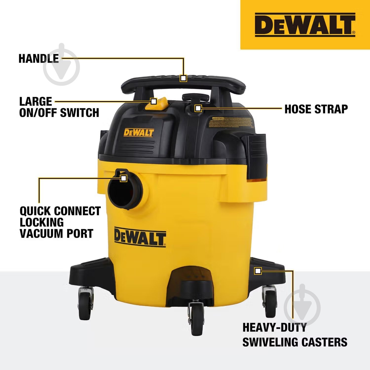 Пилосос DeWalt DXV20PC - фото 6 Пилосос DeWalt DXV20PC - фото 6