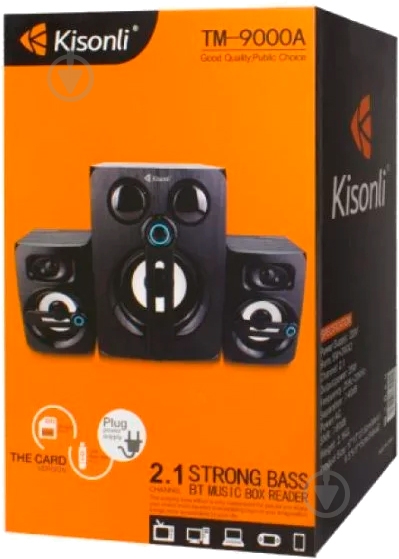 Акустическая система Kisonli TM-9000A/23437 2.1 black - фото 5