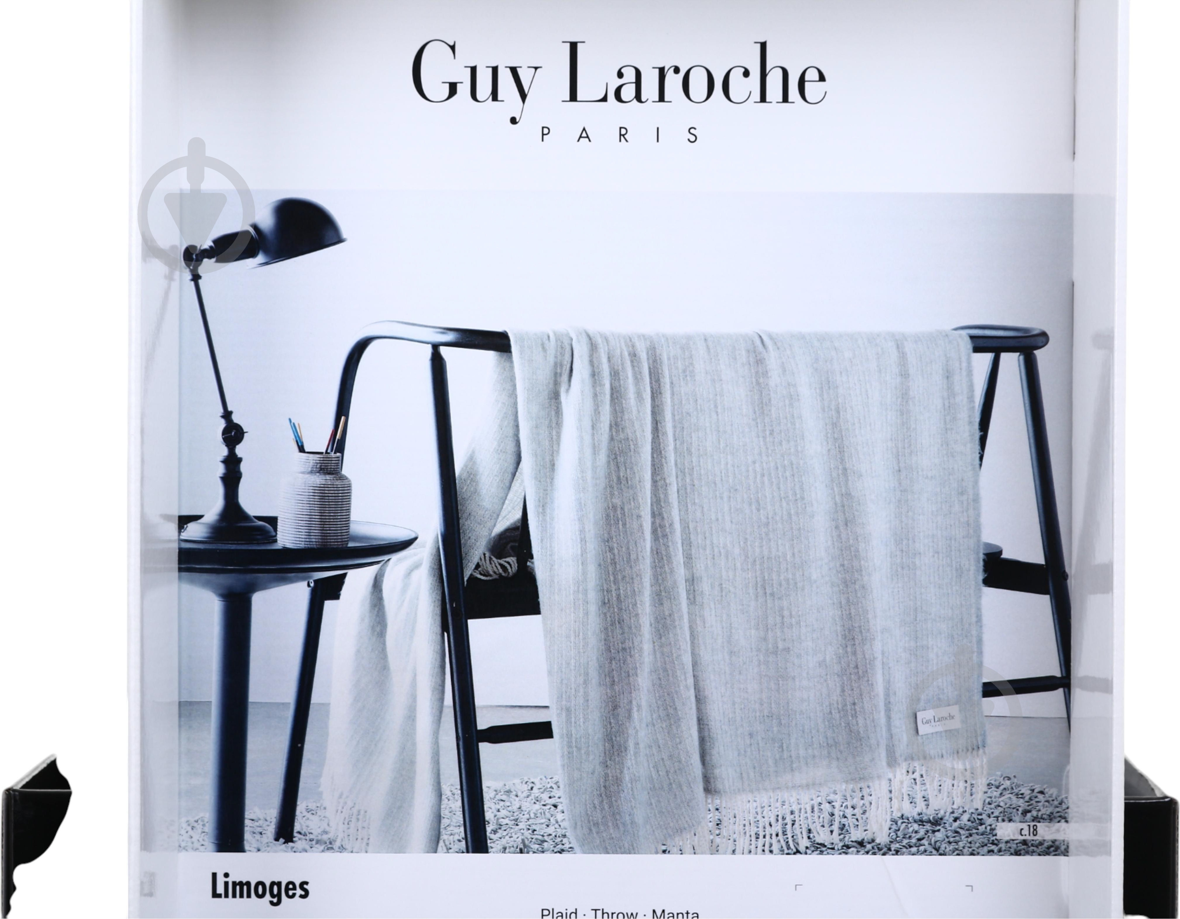 Плед Limoges grey 130x170 см серый Guy Laroche Paris - фото 6